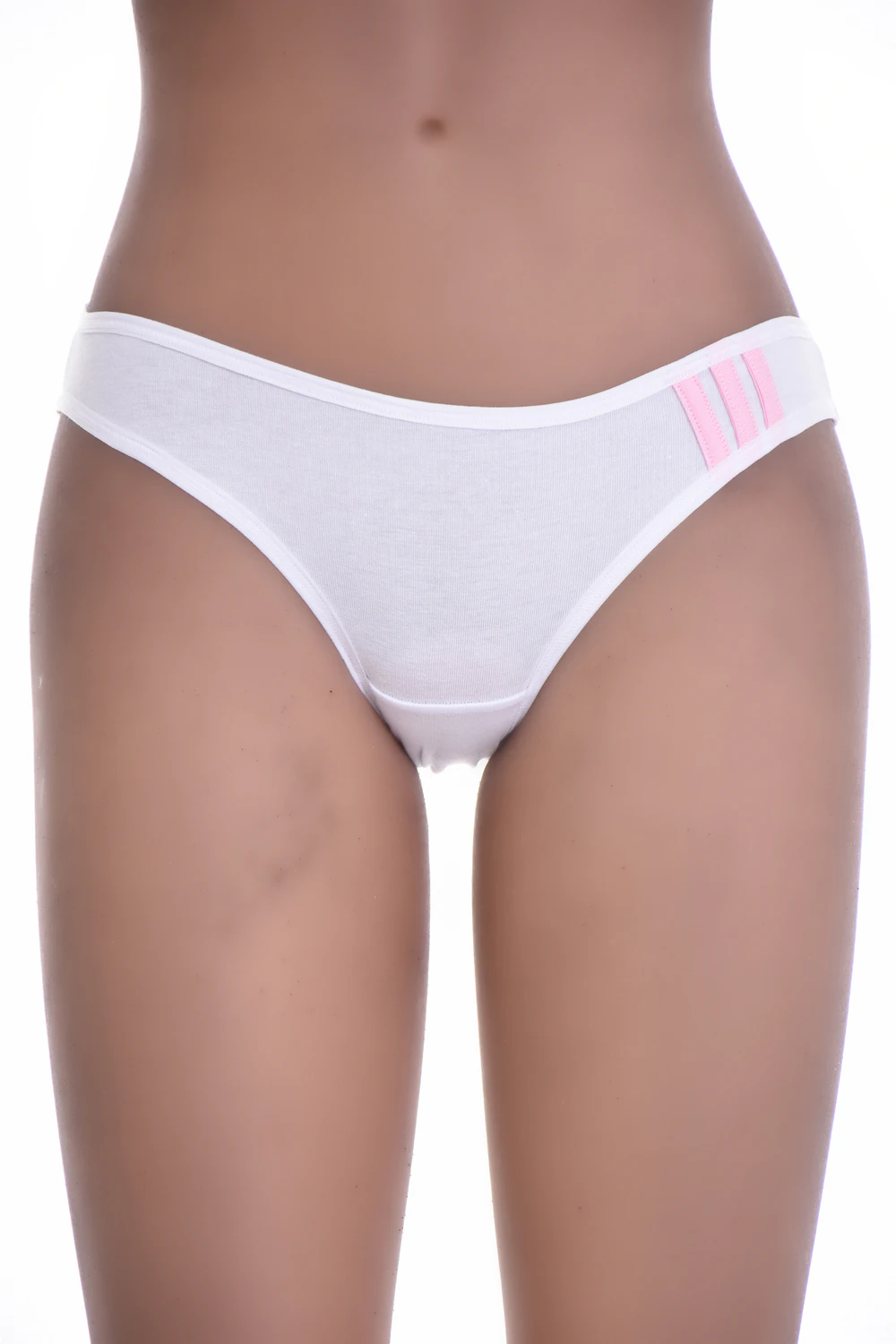 Soft cotton-blend bikini briefs from Tiara Galiano with a high leg and smooth flat waistband.