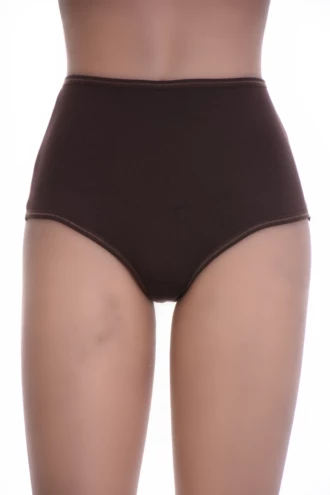 Soft cotton Brazilian panties with a raised waist and breathable mesh back, comfortable for everyday wear.