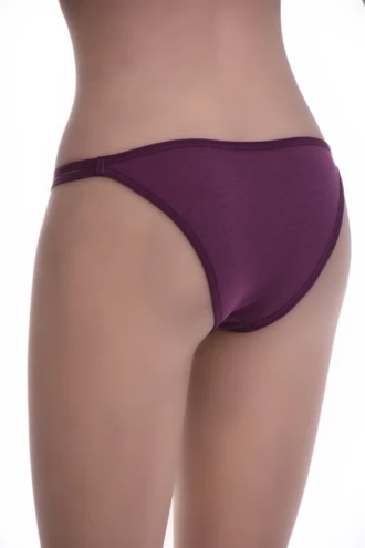 Soft plain cotton briefs from Tiara Galiano with a high leg and a flat waistband that sits low.