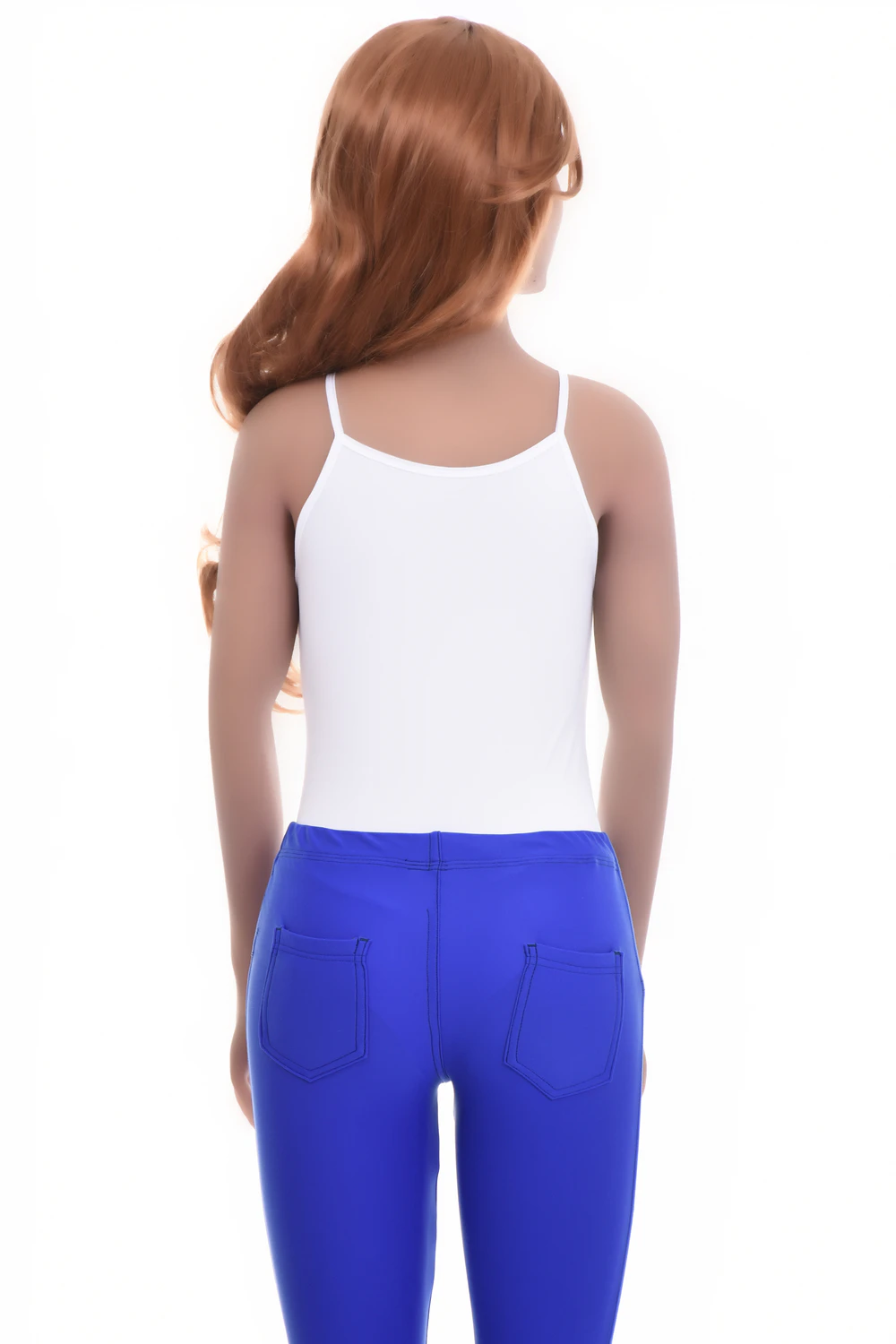 Tank-style microfiber bodysuit with scoop neckline and spaghetti straps, smooth and close to the skin.