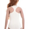 Breathable cotton-blend bodysuit by Tiara Galiano with racerback styling and a comfortable wide-strap fit.