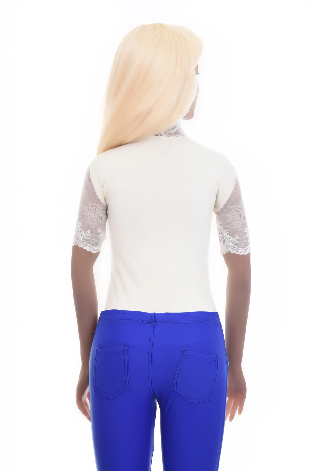 Tiara Galiano cotton bodysuit with lace trim and thong cut, a base layer with a dressed-up touch.