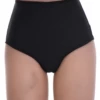 Tiara Galiano high-rise Brazilian panties in smooth microfiber with a light mesh front, no-show.