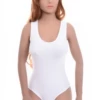 Tiara Galiano sleeveless microfiber bodysuit with thong cut, smooth and invisible under fitted clothes.