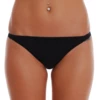 Warm black wool-blend bikini briefs that breathe and regulate temperature under winter trousers.