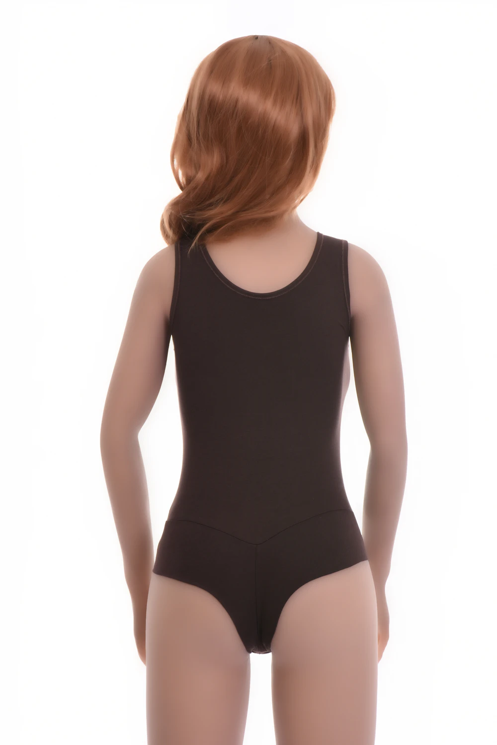 Wide-strap cotton tank bodysuit with scoop neck, a tidy top on its own or smooth base layer.