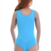 Wide-strap cotton tank bodysuit with scoop neck, a tidy top on its own or smooth base layer.
