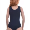 Wide-strap cotton tank bodysuit with scoop neck, a tidy top on its own or smooth base layer.
