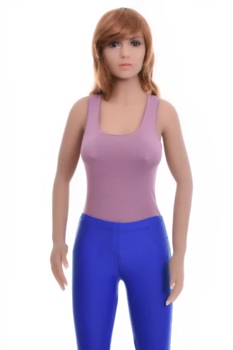 Women's sleeveless cotton bodysuit with scoop neck and wide straps over a brazilian cut, an everyday base.