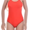Women's sleeveless microfiber bodysuit with scoop neck, spaghetti straps and thong cut, a smooth everyday base.