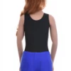 Women's sleeveless microfiber bodysuit with scoop neck, wide straps and thong cut, a smooth everyday base.