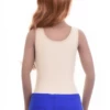 Women's sleeveless microfiber bodysuit by Tiara Galiano with scoop neck, wide straps and thong cut, a smooth everyday base.