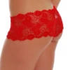 All-over lace boyshorts with a sheer textured surface, squared leg line and fuller coverage than a brief.