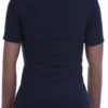 Body-skimming cotton-blend tee with a high mock neckline, a clean light layer that keeps its shape.