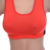 Soft breathable cotton bralette with an open back and wide straps, gentle wireless support with an easy pull-on shape.
