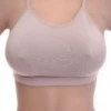 Breathable cotton bralette with a strappy back and a low scoop, light and soft to pull on for everyday wear.
