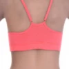 Soft breathable cotton bralette with a strappy back detail and thin straps, gentle wireless support for comfort.