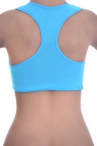 Soft breathable cotton racerback bralette with hidden straps under wider necklines, gentle wireless everyday support.