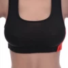 Soft breathable cotton racerback bralette with straps secure towards the spine, gentle wireless everyday support.