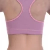 Soft breathable cotton racerback bralette with straps off the shoulders, gentle wireless support for relaxed wear.