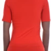 Breathable cotton tee with a neat mock neckline and short sleeves, an easy layer under a blazer.