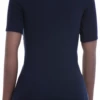 Breathable slim cotton tee with a scoop neckline and short sleeves, a light feminine layer for warm days.