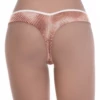 Breathable brown animal-print mesh Brazilian briefs with moderate coverage, a patterned low-rise cut.