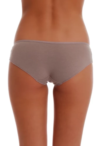 Cotton-blend women's bikini briefs from Tiara Galiano, a classic high-leg cut that stays smooth under fitted clothes.