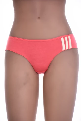 Soft cotton bikini briefs for women, breathable plain knit with a smooth slim waistband for everyday comfort.