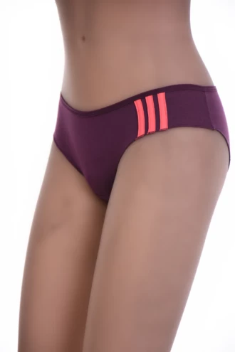 Soft cotton-blend bikini briefs from Tiara Galiano with a high leg line and slim band, a neutral everyday essential.