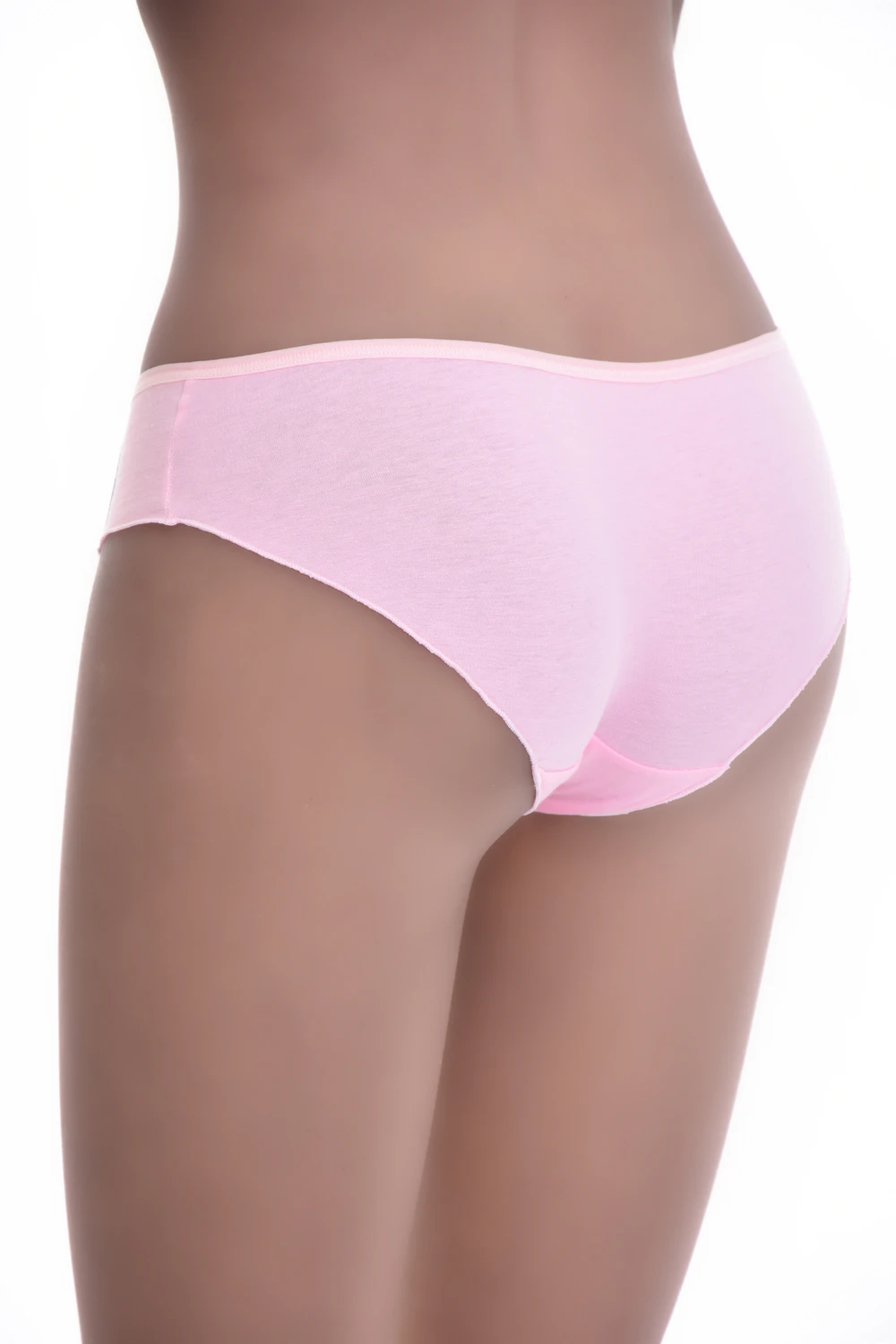 Cotton-blend bikini briefs by Tiara Galiano, mid-coverage with a low hip rise and a smooth high leg.