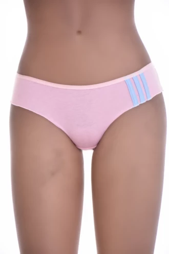 Plain cotton-blend women's bikini briefs from Tiara Galiano, a smooth neutral mid-coverage everyday staple.