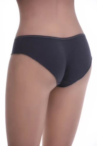 Breathable cotton bikini briefs by Tiara Galiano with a low hip rise and slim waistband that won't roll.