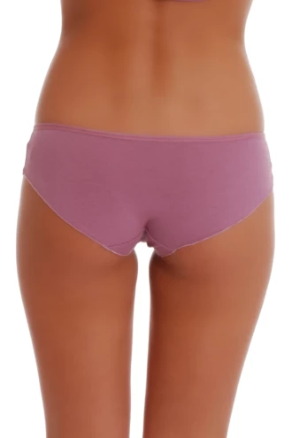 Soft cotton-blend women's bikini briefs from Tiara Galiano, a plain mid-coverage pair with a high leg and slim waistband.