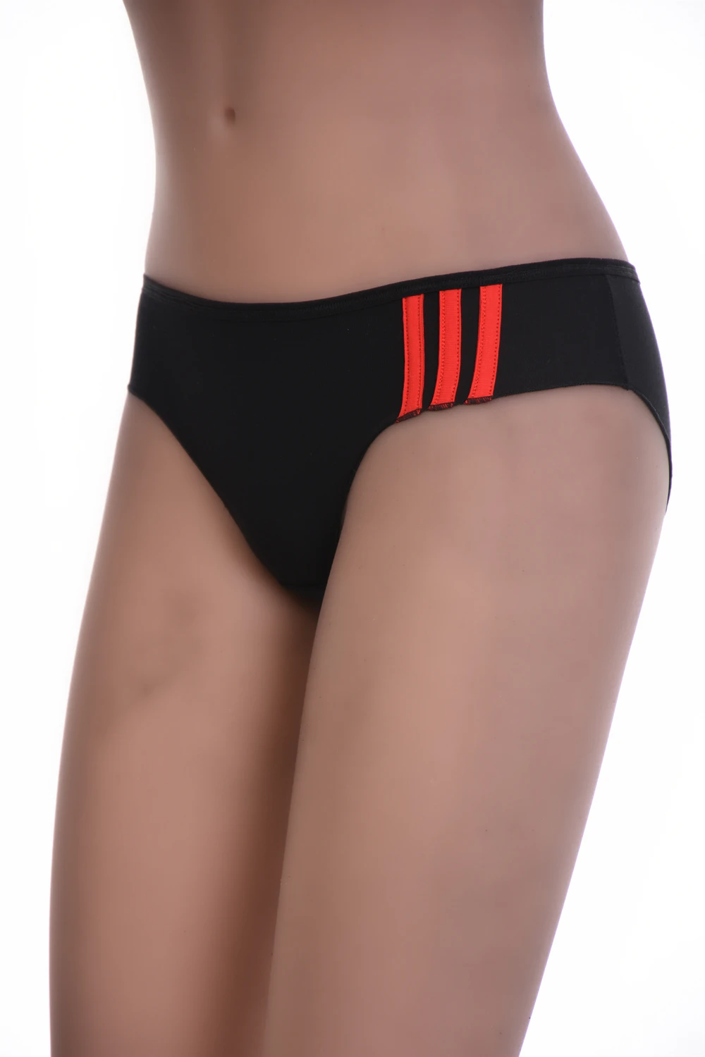 Soft cotton bikini briefs for women in a plain breathable knit, a comfortable mid-coverage everyday basic.