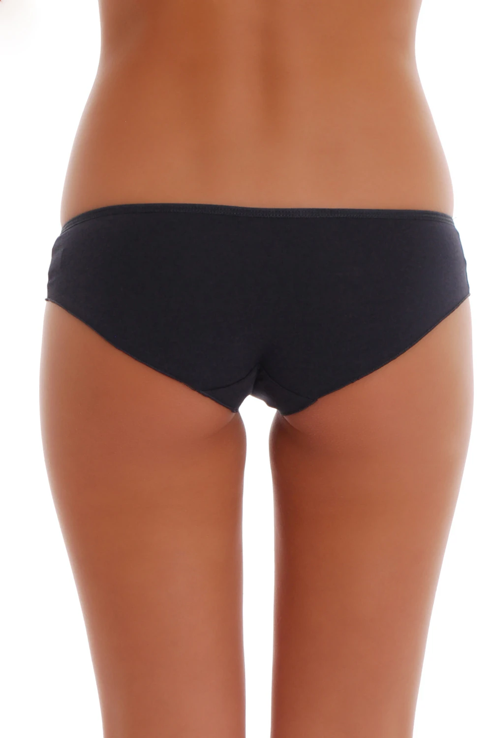 Soft cotton-blend bikini briefs by Tiara Galiano, a plain mid-coverage pair with a breathable close knit.