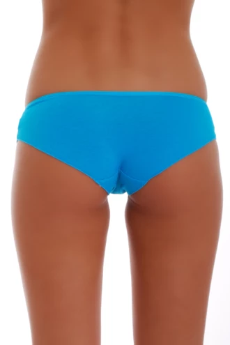 Soft cotton-blend bikini briefs for women with a slim smooth waistband that sits flat under jeans and everyday clothes.