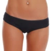 Plain breathable cotton bikini briefs for women, mid-coverage shape that sits close without pressing in.