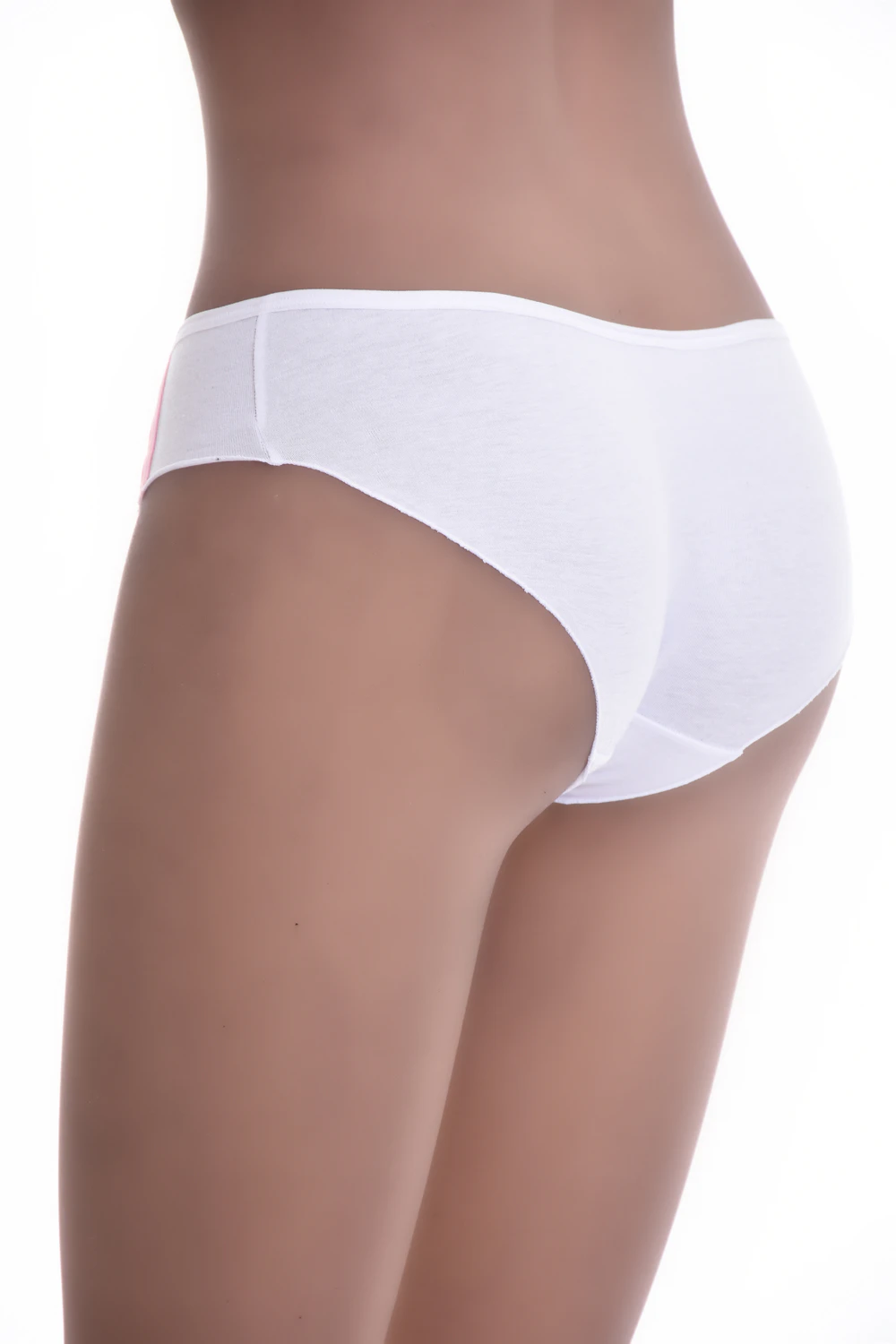 Women's cotton-blend bikini briefs by Tiara Galiano, classic mid-coverage shape with a high leg line and low rise.