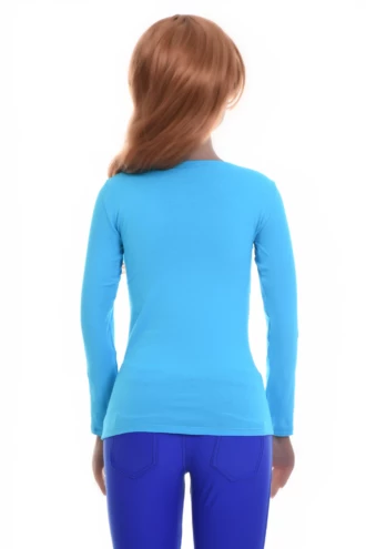 Soft Tiara Galiano cotton-blend tee with a scoop neck and long sleeves in a close-fitting slim line.