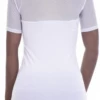 Soft cotton-blend tee with stretch and a round neck, a slim everyday shape that follows the figure.