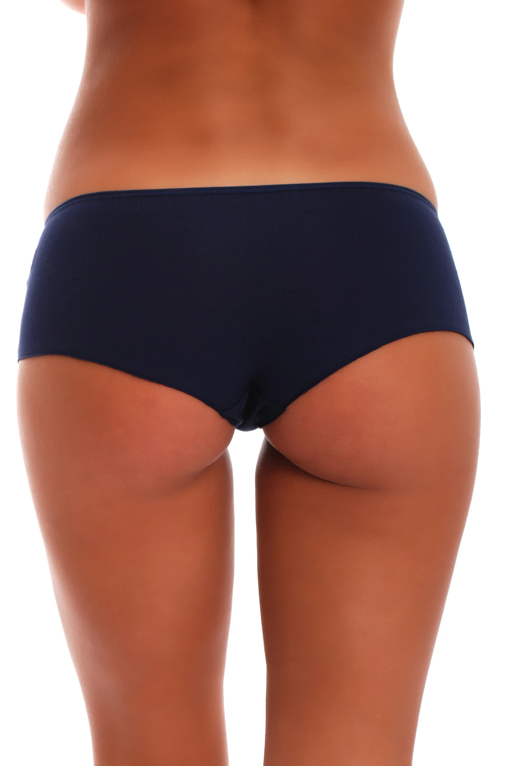 Soft cotton-blend boyshort briefs by Tiara Galiano, a no-fuss full-coverage pair with a flat non-roll waistband.