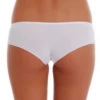 Soft cotton-blend boyshort briefs for women with full back coverage, a plain breathable pick for relaxed days.