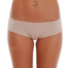 Soft cotton-blend boyshort briefs for women with a squared leg and fuller back, a plain breathable wardrobe staple.