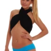 Plain breathable cotton-blend boyshorts from Tiara Galiano, an easy everyday pair with a smooth flat waistband.