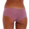 Smooth cotton-blend boyshorts for women, breathable plain knit that sits flat under work trousers all day.