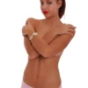 Soft cotton-blend boyshorts for women, a plain breathable pair that keeps a clean line under tailored trousers.