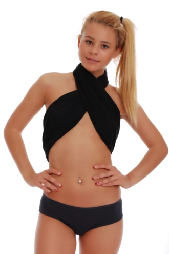 Breathable cotton-blend boyshorts from Tiara Galiano, a comfortable full-coverage shape with a wide soft waistband.