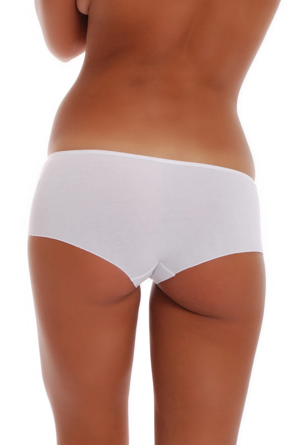 Breathable cotton-blend boyshorts from Tiara Galiano, a comfortable full-coverage shape with a wide soft waistband.