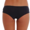 Cotton-blend women's boyshorts with a wide smooth waistband, plain full-back shape worn comfortably under jeans.
